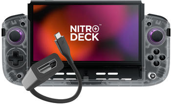 CRKD Nitro Deck+ Clear White Edition mit HDMI Adapter