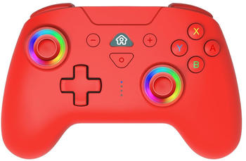 Subsonic Nintendo Switch Wireless LED Controller rot