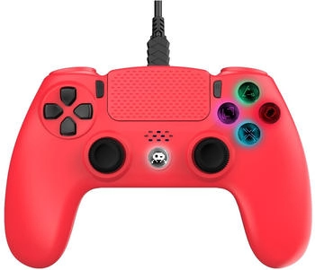 Freaks & Geeks PS4 Wired Controller rot