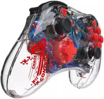 PDP Nintendo Switch REALMz Wireless Controller - Sonic: Shadow Space Colony ARK – Vier Schultertasten und integrierte Audio-Funktionen