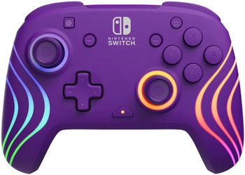 PDP Nintendo Switch Afterglow Wave Purple Wireless Controller with Motion