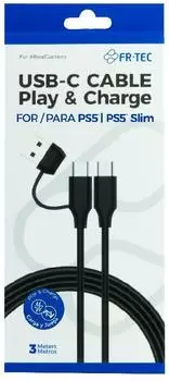 Fr Tec PS5 USB-C Cable Play & Charge 3M