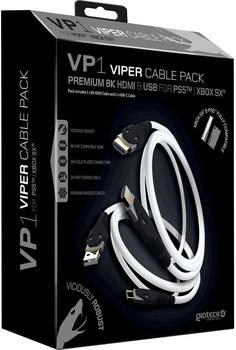 Gioteck Premium Viper VP1 Cable Pack Universal - Miscellaneous Zubehör für Spielkonsole - Sony PlayStation 4