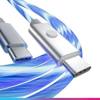 Oniverse Led Fast Charging Cable : Usb-C > Usb-C, 2 M - White (Nintendo Switch 2)