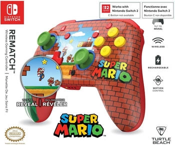 Turtle Beach Switch Rematch Wireless Controller- Super Mario: Mario Bricks – Turtle Beach Switch Rematch Wireless Controller Super Mario Mario Bricks für präzise Kontrolle im Gaming-Alltag