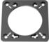Moza Racing Multifunction Stalks Adapterplatte RS077 schwarz, für frühere -Wheelbases