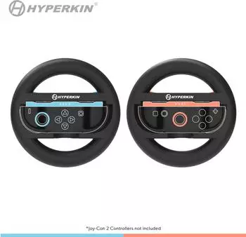 Hyperkin Racing Wheel Set for Nintendo Switch 2 Joy-Con 2 pcs (Black)