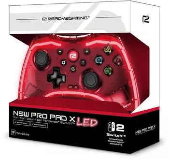 ready2gaming Nintendo Switch 2 Pro Pad X LED Edition rot
