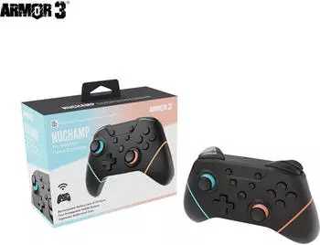 Hyperkin Controller Armor3 NuChamp Wireless nintendo Switch (Switch, Switch 2, Switch Lite, Switch OLED), Gaming Controller, Blau