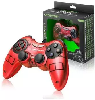 Esperanza Fighter USB Gamepad rot