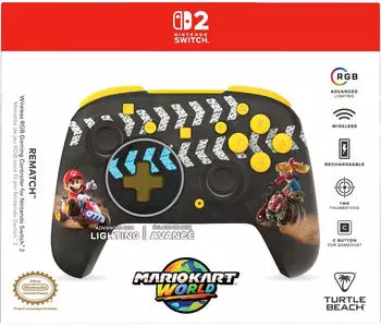 Turtle Beach Nintendo Switch 2 Rematch Wireless Controller Mario Kart World – Turtle Beach Rematch Controller für Nintendo Switch 2