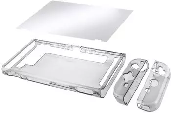 Nyko Ultradünne Schutzhülle & Schutzfolie für Nintendo Switch & Joy-Con -Controller transparent (87247 Thin Case (Clear) Switch)