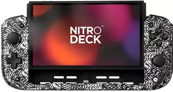 CRKD Nitro Deck - Rocket League Silver Special Edition (Switch), Gaming Controller, Silber, Weiss, Schwarz, Mehrfarbig