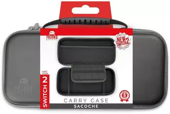Freaks & Geeks Nintendo Switch 2/Nintendo Switch/Nintendo Switch OLED Carry Case Black