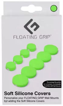 Floating Grip Soft Silicon Covers by to cover Wall Mounts Green (Electronic Games)