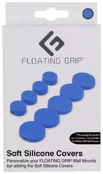 Floating Grip Soft Silicon Covers by to cover Wall Mounts Blue (Electronic Games)