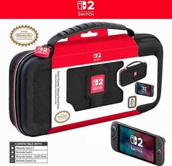 RDS Nintendo Switch 2 Game Traveler Deluxe Travel Case Black