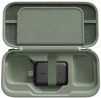 Belkin Nintendo Switch 2 Travel Case mit Powerbank gr&uuml;n