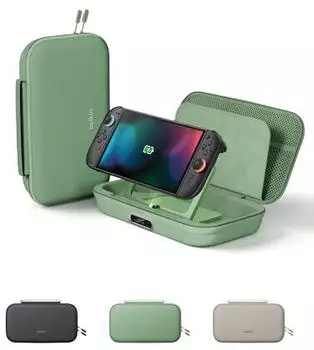 Belkin Nintendo Switch 2 Tasche Pro mit Powerbank gr&uuml;n