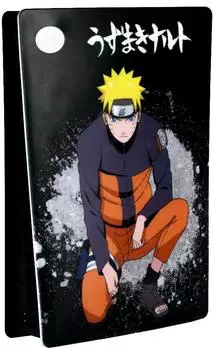 Konix Naruto Shippuden Schutzfront f&uuml;r PS5-Konsole Silikon Sto&szlig;fest Kratzfest Naruto-Motiv Schwarz
