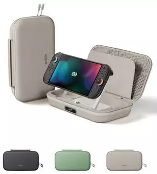 Belkin Nintendo Switch 2 Tasche Pro mit Powerbank sandfarben