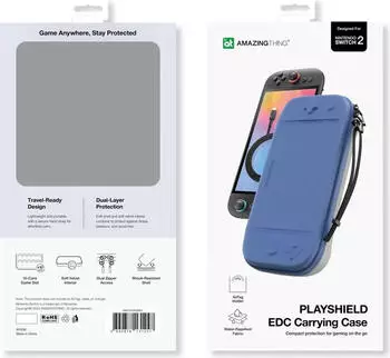 AMAZINGTHING Nintendo Switch 2 PlayShield EDC-Schutzh&uuml;lle blau