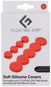 Floating Grip Soft Silicon Covers by to cover Wall Mounts Red (Electronic Games)