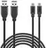 Wicked Chili Play & Charge USB-C Ladekabel 3A, 300cm, 2er-Pack (844158)