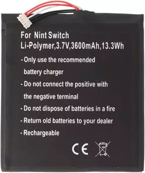 AccuCell Akku für Nintendo Switch, Li-Polymer, 3,7V, 3600mAh (EG-31056)