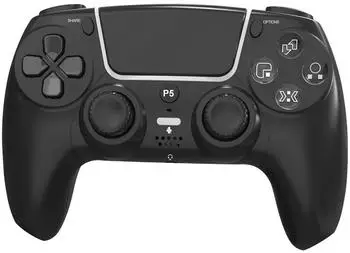 Wigento Wireless Gaming Controller für PS5, Hall-Effekt, 6-Achsen-Gyroskop, Dual Vibration, schwarz (GAM-CR-2)