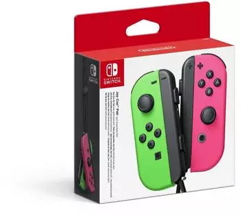 Nintendo Switch Joy-Con 2er-Set neon-gr&uuml;n/neon-pink (wechselbare Batterie)