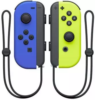 Nintendo Switch Joy-Con 2er-Set neon-blau/neon-gelb (wechselbare Batterie)