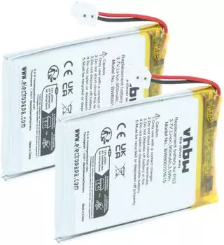 vhbw Akku 2x Li-Ion 950mAh 3,7V für PS3 DualShock 3 Controller (VHBW4065705106378)