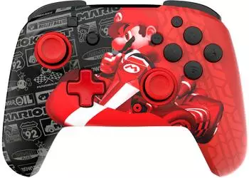PDP REMATCH GLOW Wireless Controller Nintendo Switch, Grand Prix Mario, wiederaufladbar
