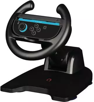 Konix Racing Wheel für Joy-Con, Nintendo Switch 1 & 2, Saugnapf, schwarz