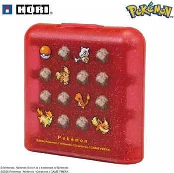 Hori Game Card Case Pixel Rot, 24 Spielkarten, Nintendo Switch 2 (NSW2-006U)
