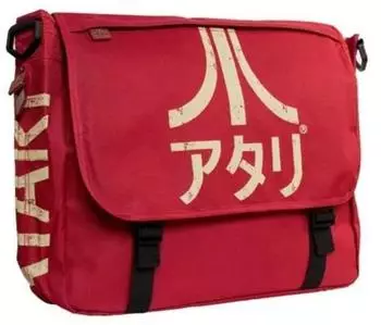 Atari Messenger Umh&auml;ngetasche japanisches Logo, dunkelrot
