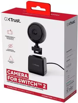 GXTrust. Kamera für Nintendo Switch 2, Full HD 1080P, USB-C, schwarz (26278)
