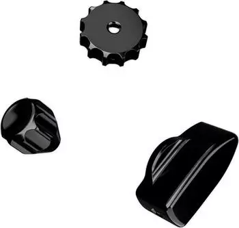 Ascher Racing Knob Kit Pro Lenkrad-Zubeh&ouml;r, CNC-Aluminium, Artura Ultimate/Pro - schwarz, Gaming Controller Zubeh&ouml;r, Schwarz