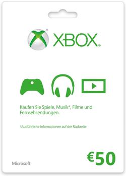 Microsoft Xbox Live Guthaben 50 Euro