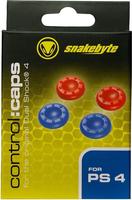 Stick Aufs&auml;tze snakebyte control:caps (2x blau & 2x rot) (PS4)