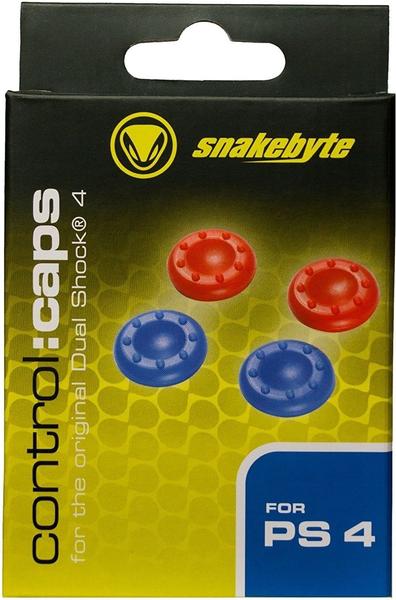 Snakebyte PS4 Control:Caps (2x blau + 2 x rot)