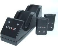 Venom VS2891, VENOM VS2891 Xbox 360 Schwarz Twin Docking Station + 2 Batterien