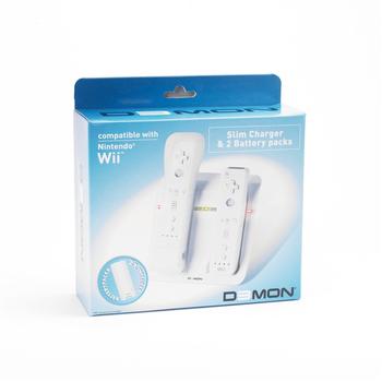 D3mon Wii Slim Charger + 2 Akkupacks
