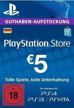 Sony PlayStation Store Guthaben-Aufstockung 5 Euro (Deutschland)