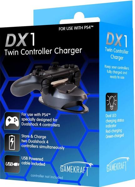 Gamekraft PS4 DX1 Twin Controller Charger
