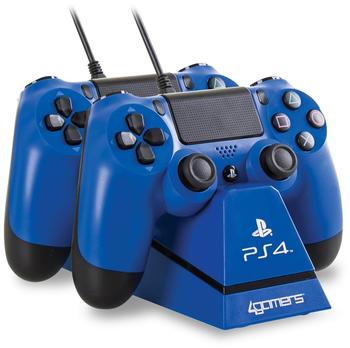 4Gamers PS4 Twin Play 'n' Charge Kabel mit Desktop Stand