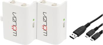 Venom Xbox One Twin Rechargeable Battery Packs weiß