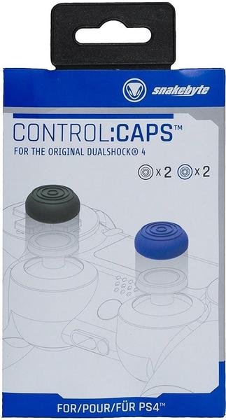 Snakebyte PS4 Control:Caps (2x schwarz + 2 x blau)