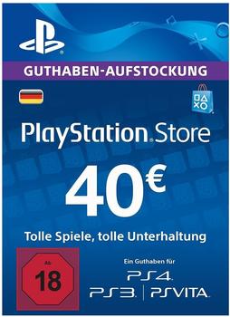 Sony PlayStation Store Guthaben-Aufstockung 40 Euro (Deutschland)